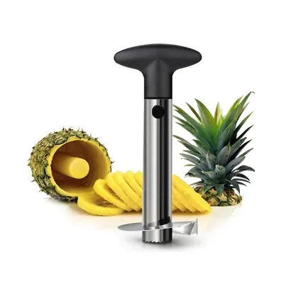 Pineapple Corer And Slicer (peel, Slice And Core), Stainless Steel