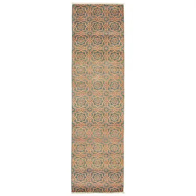 Hand-knotted 2'8" X 9'9" Runner Rug