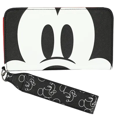 Mickey Mouse Pu Leather Wristlet Tech Wallet