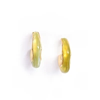 Yellow Hoop Earrings