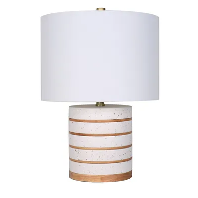 Wood/ceramic Table Lamp