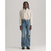 D2. Hw Relaxed Straight Rip Jeans