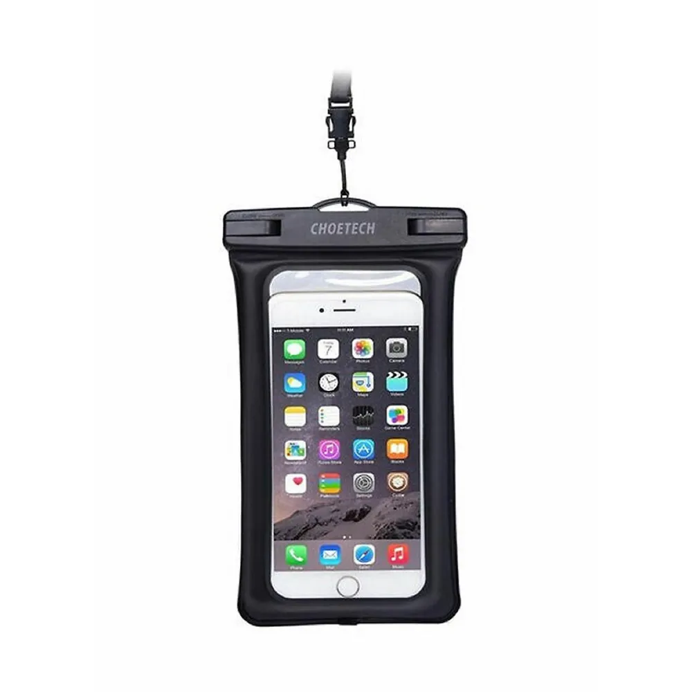 Choetech Universal Waterproof Cellphone Pouch (wpc035) - Black - 2 Pack -  Brand New
