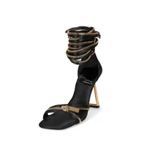 Zipped_up Ankle Strap Sandal