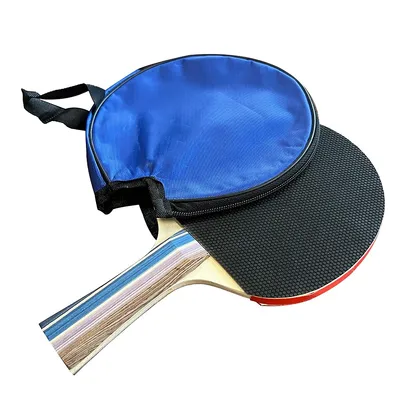 Competition Table Tennis Paddle - Sponge Covered Ping Pong Racket With Cover