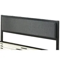 Platform Metal Bed Frame With Upholstered Headboard/mattress Foundation/wood Slat Support