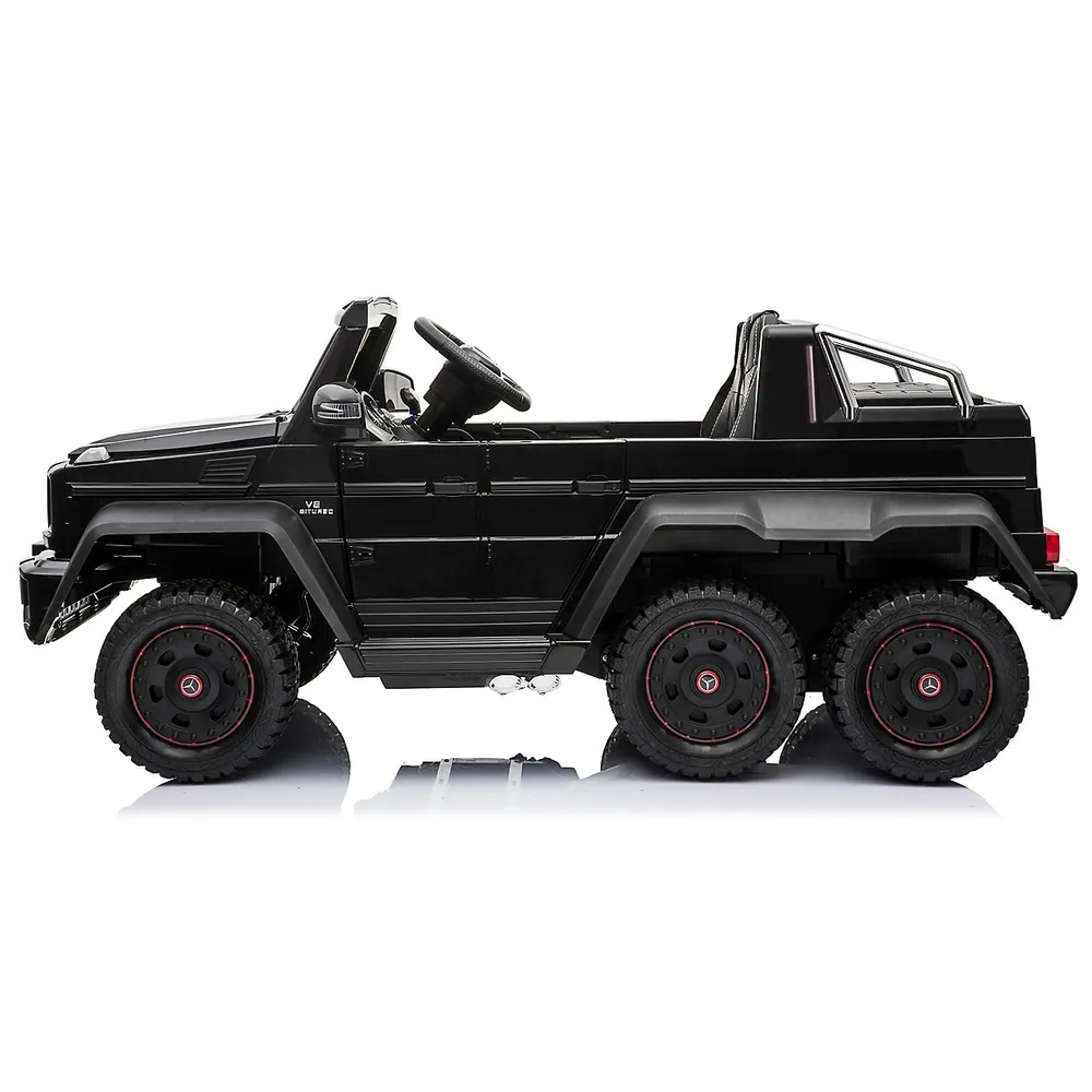12v Ride-on Mercedes-benz Amg G63 6x6 With Extra Seat For Parents, Remote Control, LED Lighting, Leather And Mp3