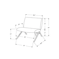 Accent Chair - Teal "chevron" Fabric / Chrome Metal