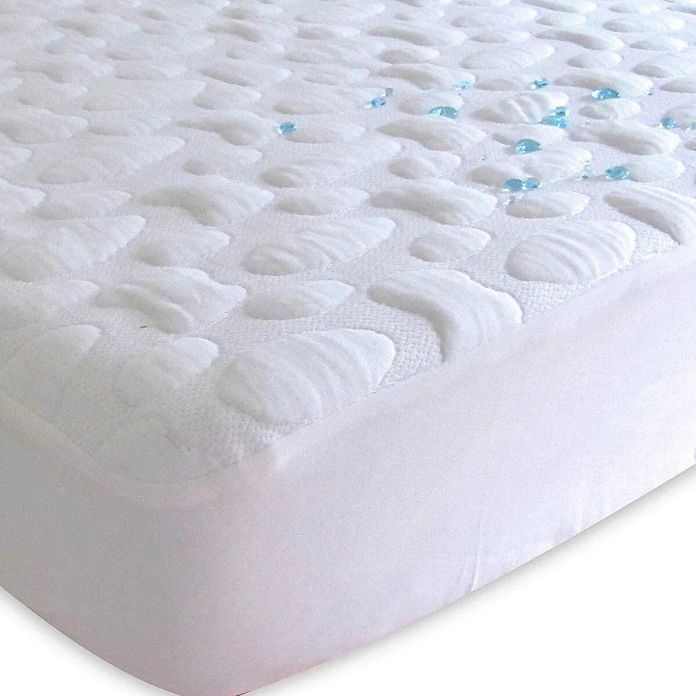 Pebble-puff Quilted Mini-crib Mattress Protector