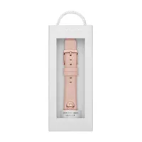 Women's Logo Charm Blush Leather 38mm/40mm/41mm Band For Apple Watch®