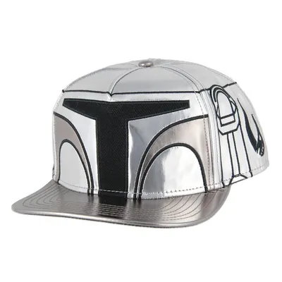 Star Wars The Mandalorian Big Face Metallic Adult Snapback Hat
