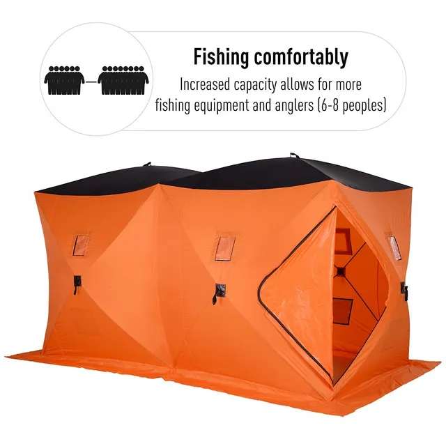 Outsunny 2 Person Pop Up Ice Fishing Tent
