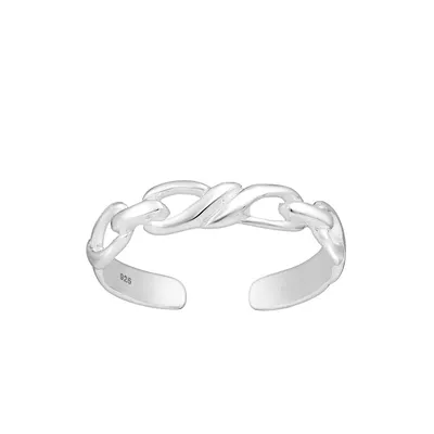 Sterling Silver Open Chain Toe Ring