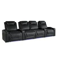 Oslo Xl Edition Top Grain Nappa 11000 Leather Power Headrest Lumbar Recliner With Ambient Led Lighting And Extra Space