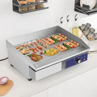 22" Commercial Electric Griddle 110v 2000w Flat Top Countertop Grill 122℉-572℉