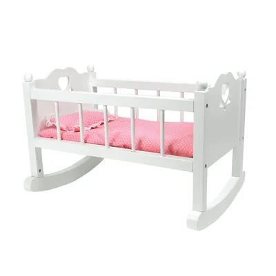Teamson Kids Baby Doll Cradle Furniture Set For 15" Dolls Childrens Playset