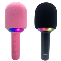 Karaoke Microphone For Kids And Adults| Led Lights | Bluetooth In-built Speaker| Recording Voice Changing Feature