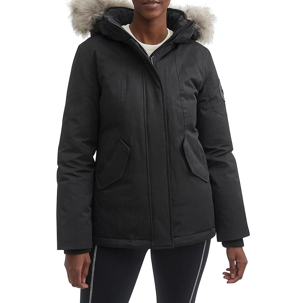 Emma Faux Fur-Trimmed Hood Down Parka