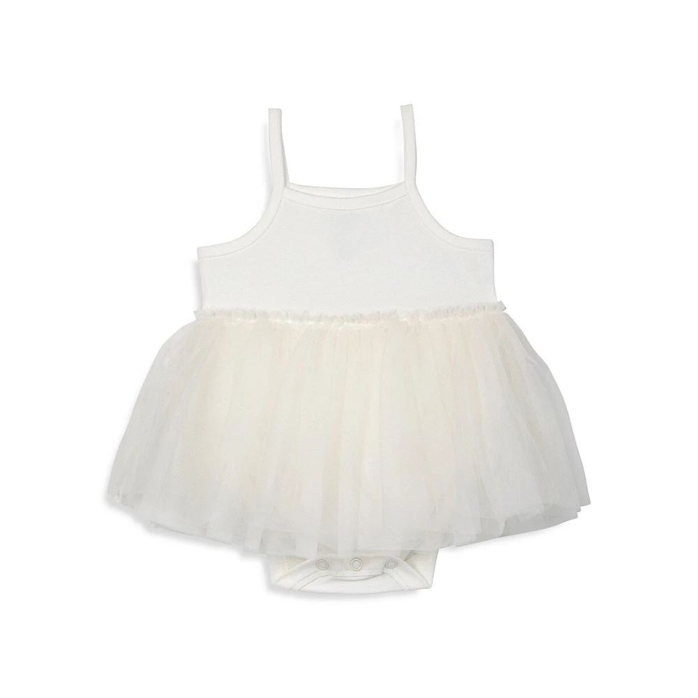 Baby Girl's Sleeveless Tutu Bodysuit Dress