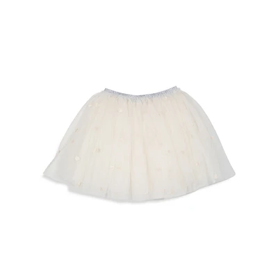 Baby Girl's Tonal-Embroidered Tutu Skirt