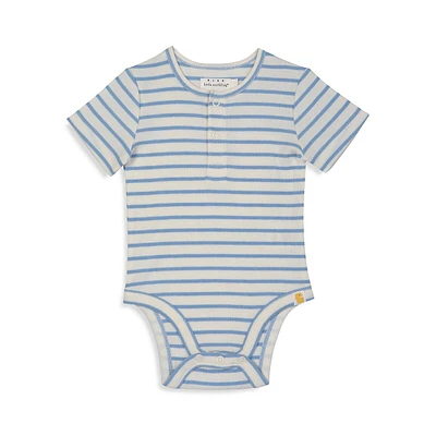 Baby's Striped Rib-Knit Bodysuit