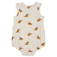 Baby Boy's Stretch-Organic Cotton Tank Romper