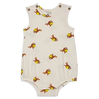 Baby Boy's Stretch-Organic Cotton Tank Romper