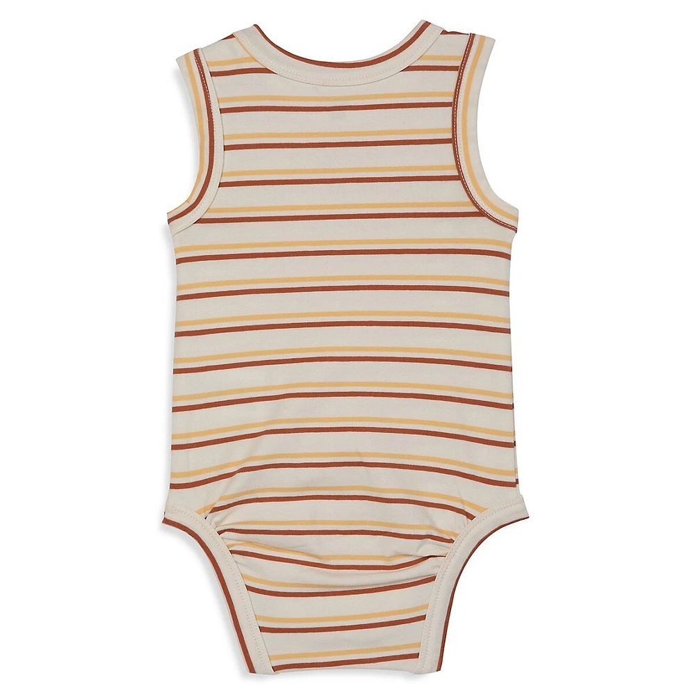 Baby Boy's Stretch Organic Cotton Tank Bodysuit