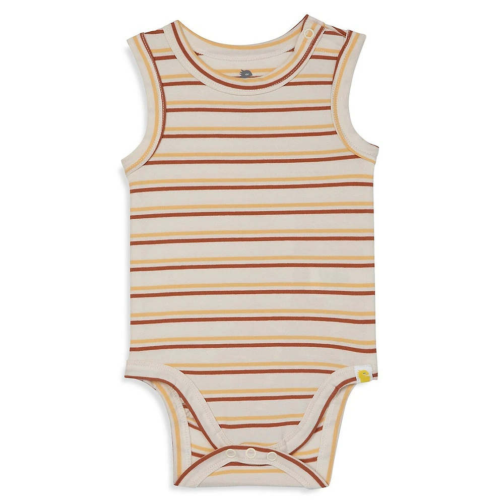 Baby Boy's Stretch Organic Cotton Tank Bodysuit