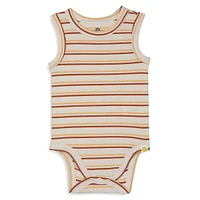 Baby Boy's Stretch Organic Cotton Tank Bodysuit