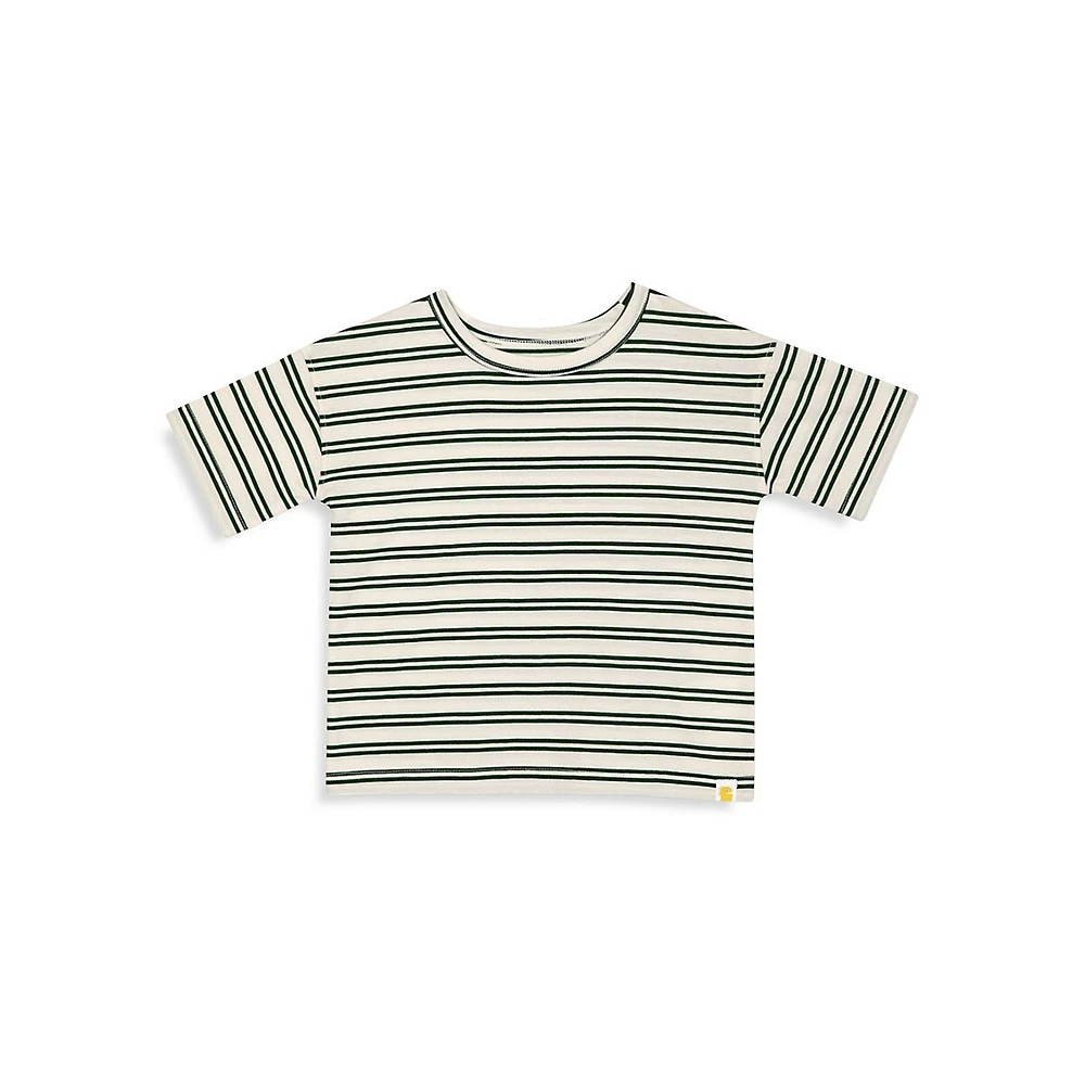 Baby's & Little Kid's Organic Cotton Striped Oversized T-Shirt