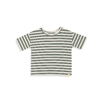Baby's & Little Kid's Organic Cotton Striped Oversized T-Shirt