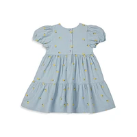 Baby Girl's & Little Lemon Embroidered Dress