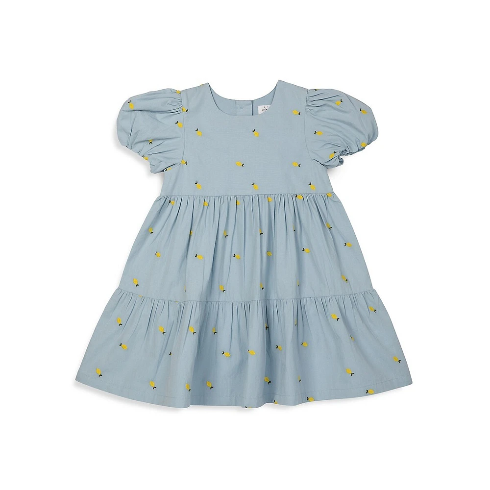 Baby Girl's & Little Lemon Embroidered Dress