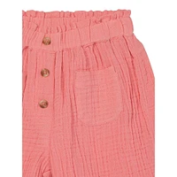 Baby Girl's Organic Cotton Crinkle Gauze Pants