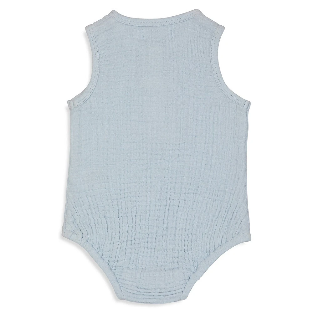 Baby's Crinkle Organic Cotton Balloon Bodysuit