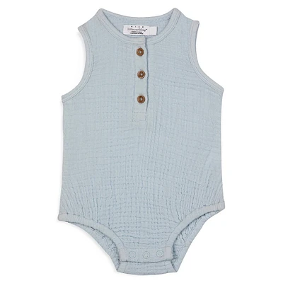 Baby's Crinkle Organic Cotton Balloon Bodysuit