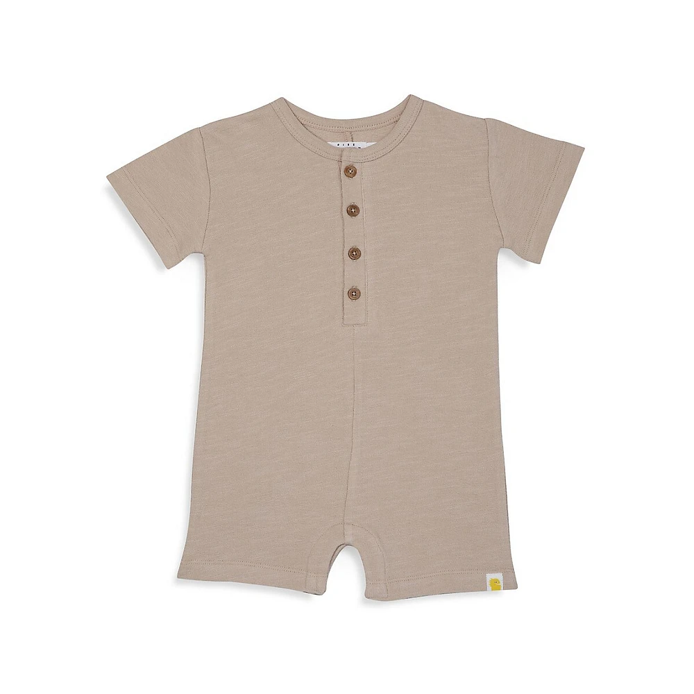 Baby Boy's Party Short-Sleeve Romper