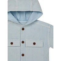 Baby Boy's & Little Hooded Denim Jacket
