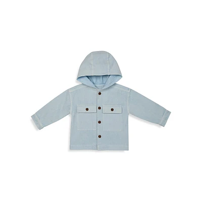 Baby Boy's & Little Hooded Denim Jacket