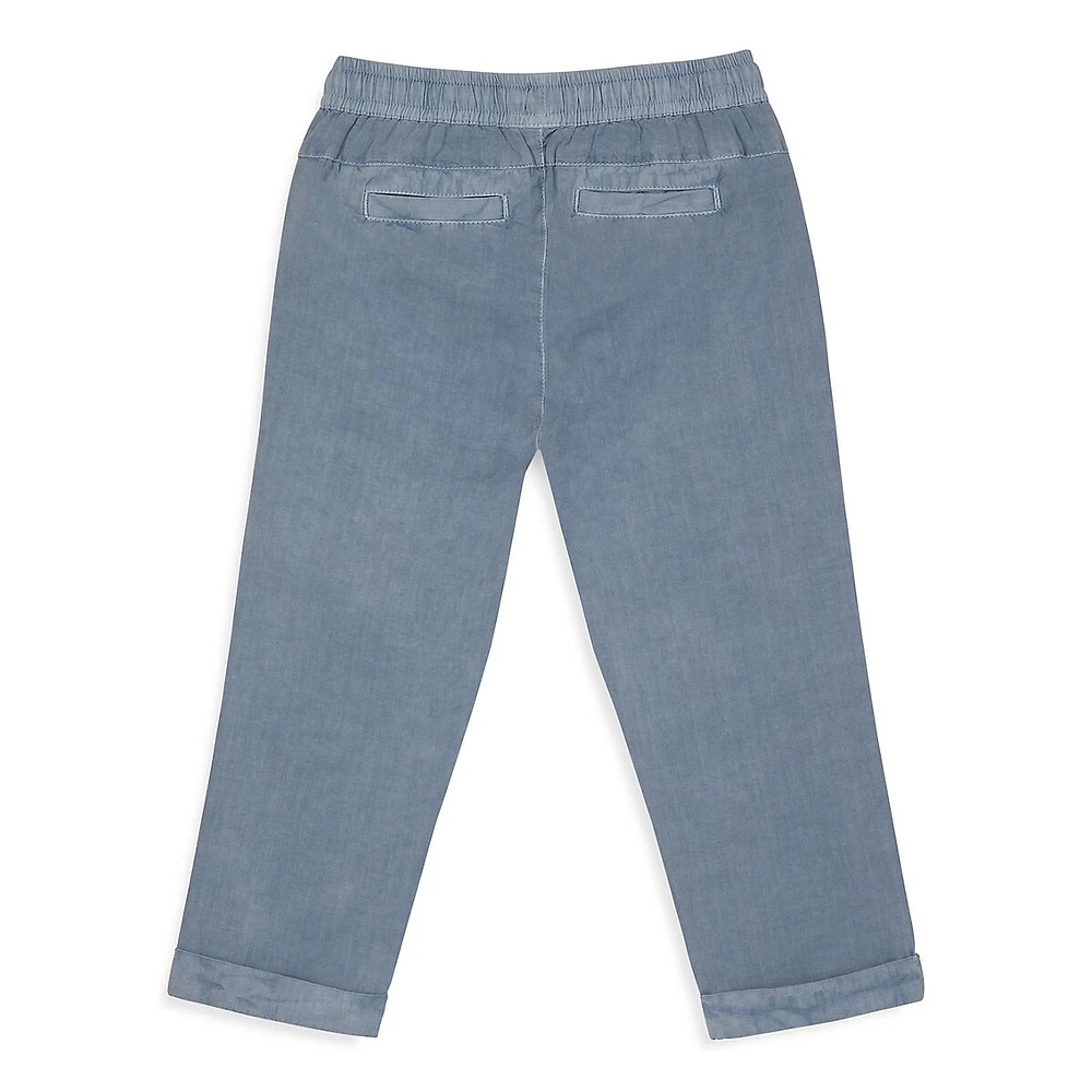 Baby Boy's & Little Organic Cotton Poplin Joggers