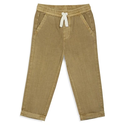 Baby Boy's & Little Organic Cotton Poplin Joggers