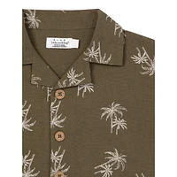 Baby Boy's & Little Palm-Print Shirt