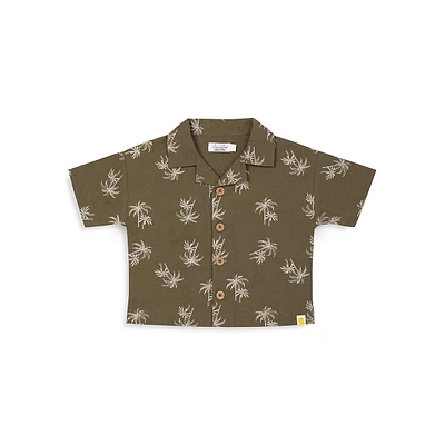 Baby Boy's & Little Palm-Print Shirt