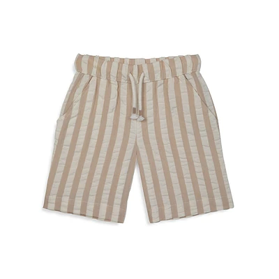 Baby Boy's & Little Striped Organic Cotton Shorts
