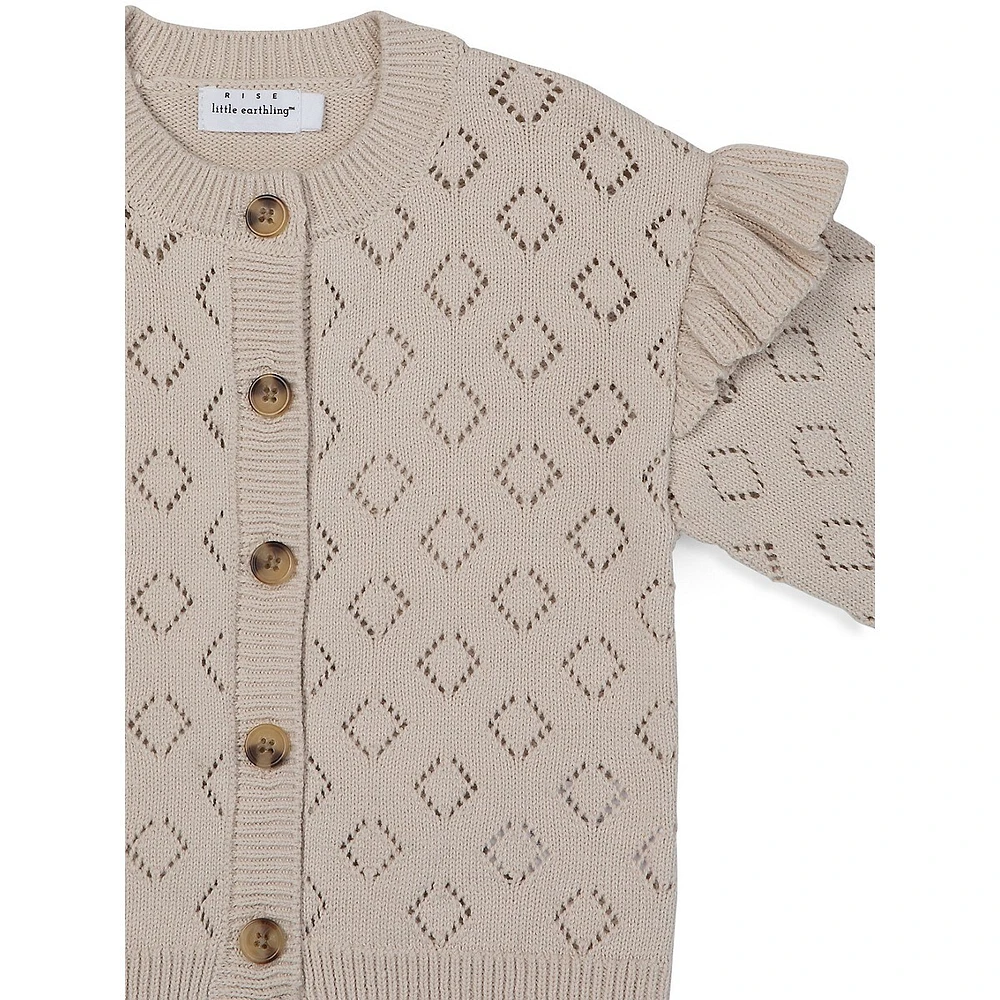 Baby Girl's Party Pointelle Cardigan