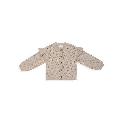 Baby Girl's Party Pointelle Cardigan