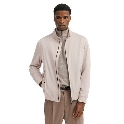 Snap-Trim Bomber Jacket