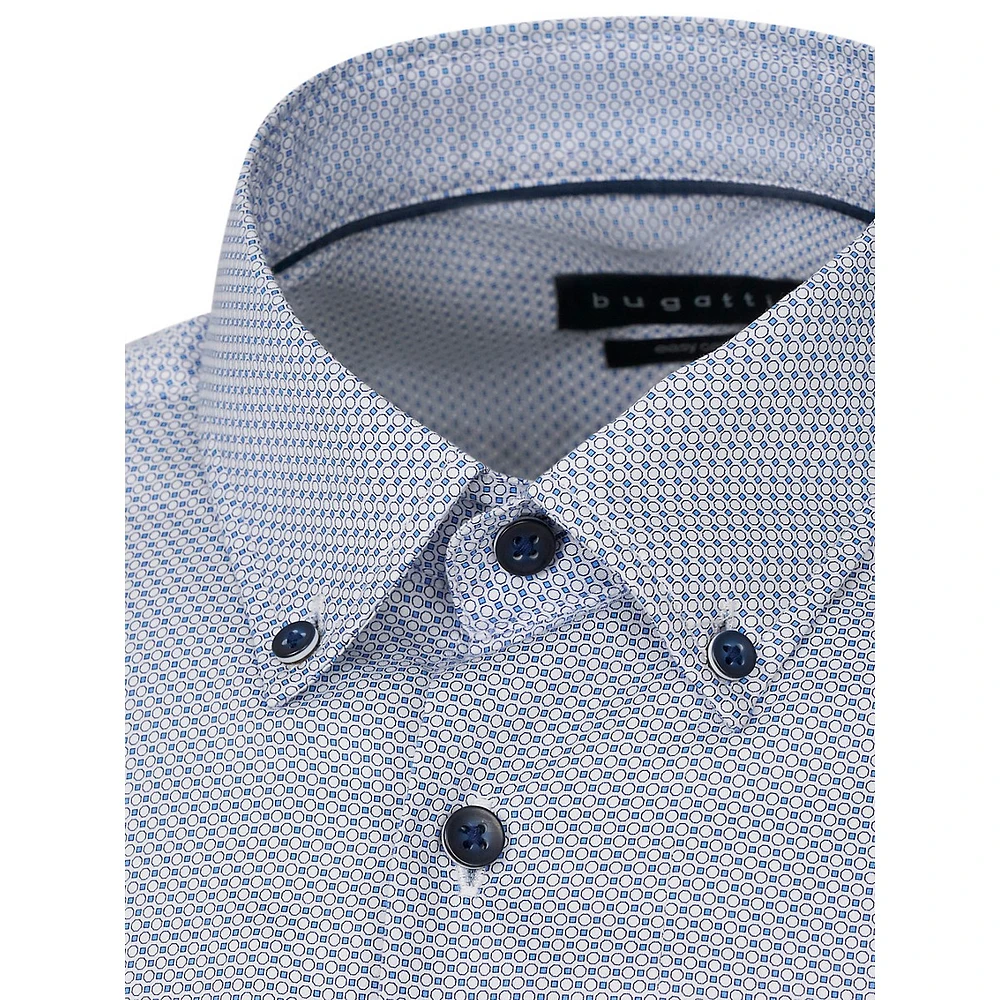 Fine-Geo Cotton Shirt