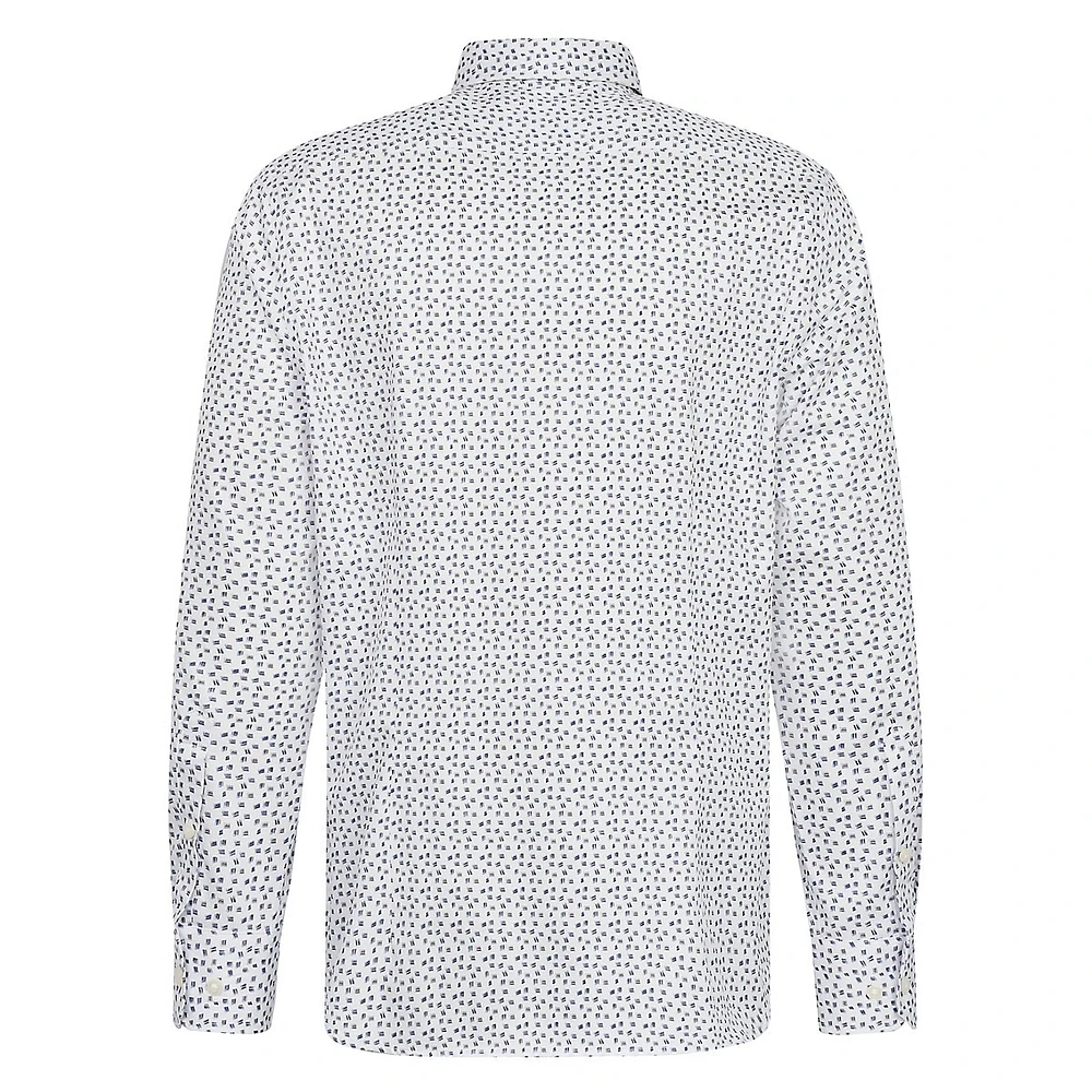 Abstract-Dot Cotton Shirt